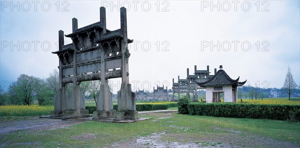 Chastity Arches in Tangyue,Shexian county,Anhui,China