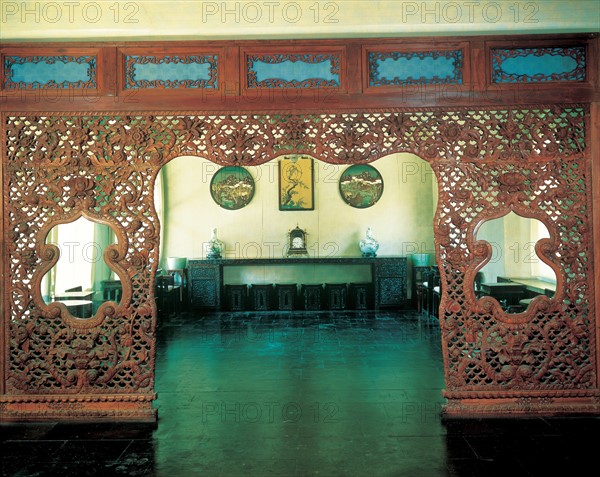 Interior of Sufang Pavilion of Forbidden City,Beijing,China