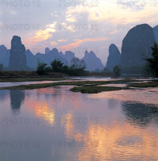 Li river in Guilin,Guangxi,China