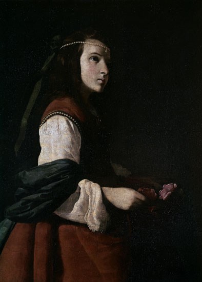 Zurbaran, Saint Casilda Child (detail)