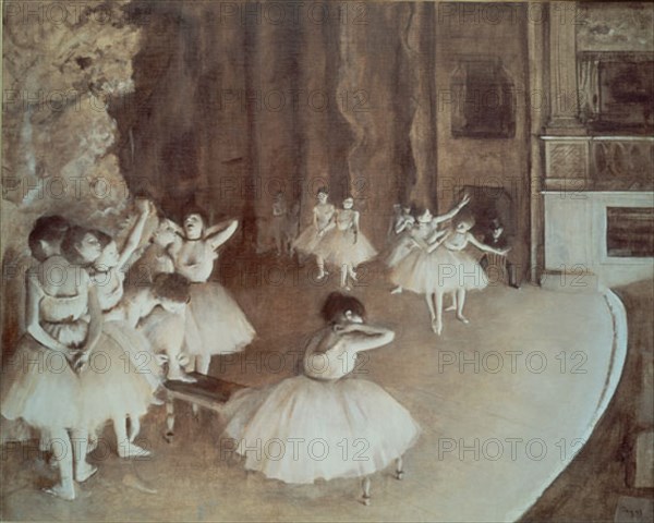 DEGAS EDGAR 1834/1917
ENSAYO DE BALLET SOBRE EL ESCENARIO
PARIS, MUSEO DE ORSAY
FRANCIA