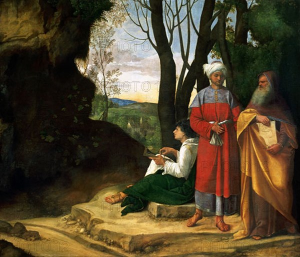 GIORGIONE 1478/1510
LOS TRES FILOSOFOS-1509- RENACIMIENTO ITALIANO-ESCUELA VENECIANA
VIENA, KUNSTHISTORISCHES MUSEUM
AUSTRIA

This image is not downloadable. Contact us for the high res.