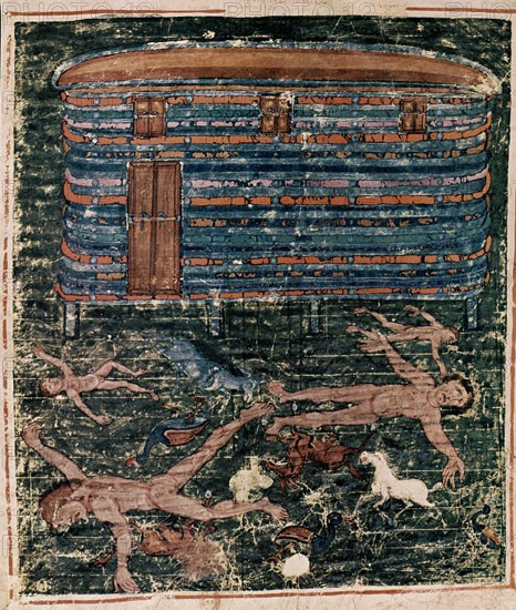 EL DILUVIO UNIVERSAL-PENTATEUCO DE TOURS O DE ASHBURNAM-N.A.LAT.2334-S VII-MINIATURA VISIGODA
PARIS, BIBLIOTECA NACIONAL
FRANCIA