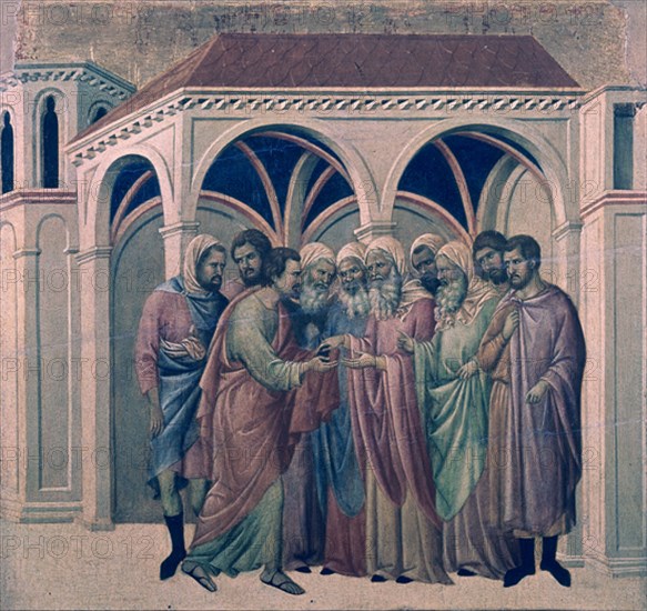 DUCCIO DI BUONINSEGN1255/1319
*PACTO DE JUDAS - S XIII
SIENA, CATEDRAL
ITALIA

This image is not downloadable. Contact us for the high res.