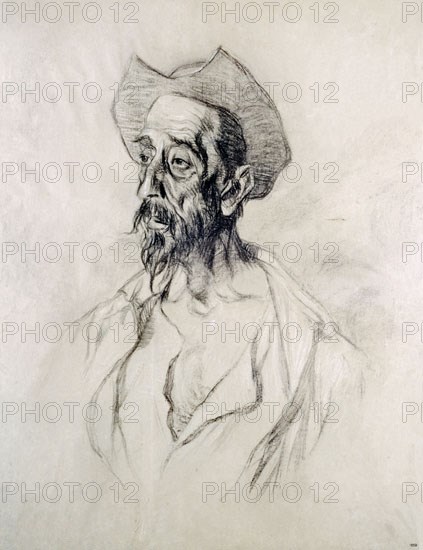 ZULOAGA IGNACIO 1870-1945
EL QUIJOTE CON YELMO- DIBUJO 88x69 CM DEL AÑO 1927
ZUMAYA, MUSEO ZULOAGA
GUIPUZCOA