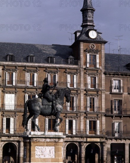 TACCA PIETRO 1577/1640
ESTATUA ECUESTRE DE FELIPE III EN LA PLAZA MAYOR
MADRID, PLAZA MAYOR
MADRID