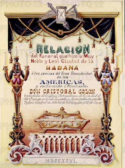 FUNERALES POR COLON EN CUBA EN 1796
MADRID, MUSEO DE AMERICA
MADRID