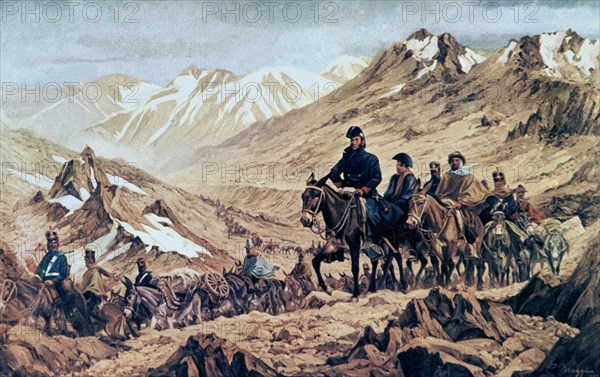 JOSE SAN MARTIN CRUZANDO LOS ANDES-"EL PASO DE LOS ANDES"
BUENOS AIRES, INST SAN MARTINIANO
ARGENTINA

This image is not downloadable. Contact us for the high res.