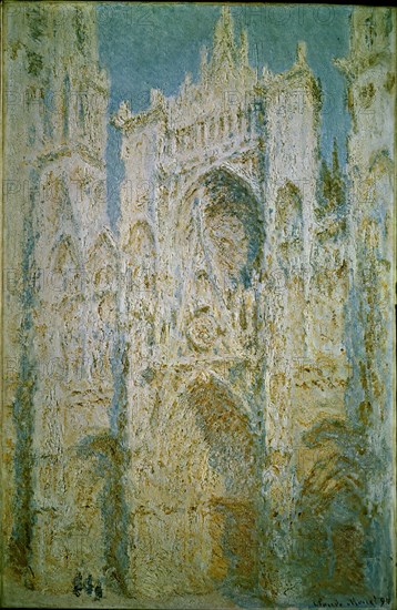 Monet, Cathédrale de Rouen, façade ouest, au soleil