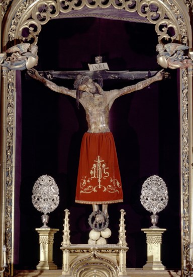 ANONIMO FLAMENCO
CAPILLA DEL SANTO CRISTO DE BURGOS - CRUCIFIJO DE MADERA Y FORRADO DE CUERO - S XIV
BURGOS, CATEDRAL-INTERIOR
BURGOS

This image is not downloadable. Contact us for the high res.