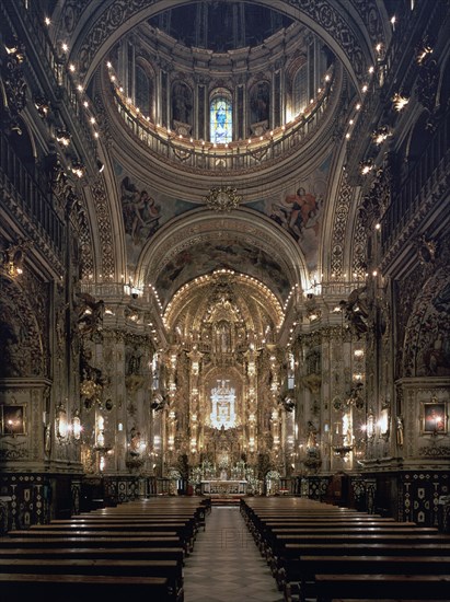 INTERIOR HACIA LA CABECERA - BARROCO S XVIII - ANTIGUO HOSPITAL
GRANADA, IGLESIA DE SAN JUAN DE DIOS
GRANADA