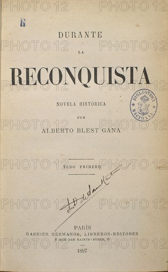 BLEST GANA ALBERTO
DURANTE LA RECONQUISTA
MADRID, BIBLIOTECA NACIONAL
MADRID

This image is not downloadable. Contact us for the high res.