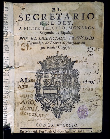 BERMUDEZ DE PEDRAZA FRANCISCO
EL SECRETARIO DEL REY A FELIPE III-1620
MADRID, BIBLIOTECA NACIONAL PISOS
MADRID