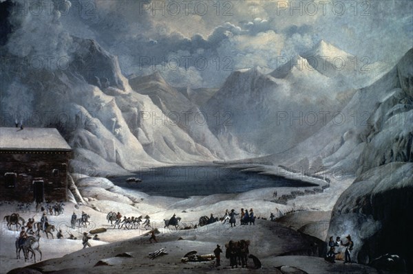 EL PASO DEL GRAN S BERNARDO ALPES FRANCESES MAYO 1800
TURIN, MUSEO RISORGIMENTO
ITALIA