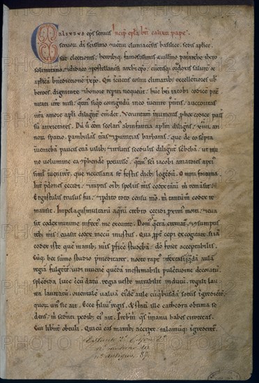 CODICE CALIXTINO-LETRA CAPITULAR
BARCELONA, ARCHIVO CORONA ARAGON
BARCELONA

This image is not downloadable. Contact us for the high res.