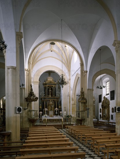 INTERIOR HACIA LA CABECERA
BAENA, IGLESIA DE SAN BARTOLOME
CORDOBA

This image is not downloadable. Contact us for the high res.