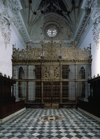 IGLESIA-INTERIOR-REJA DEL CORO
JEREZ DE LA FRONTERA, CARTUJA
CADIZ