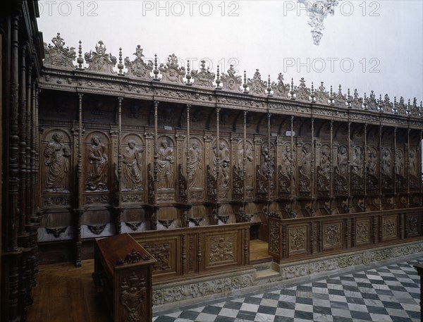 IGLESIA-SILLERIA DEL CORO-LATERAL
JEREZ DE LA FRONTERA, CARTUJA
CADIZ