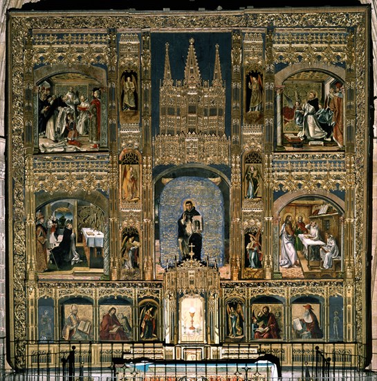 BERRUGUETE PEDRO 1450/1504
RETABLO MAYOR-VIDA STO TOMAS AQUINO
AVILA, CONVENTO DE SANTO TOMAS
AVILA

This image is not downloadable. Contact us for the high res.