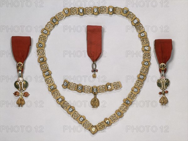 INSIGNIA DE LA ORDEN DEL TOISON DE ORO ESPANOL
LONDRES, MUSEO WELLINGTON/ASPLEY HOUSE
INGLATERRA