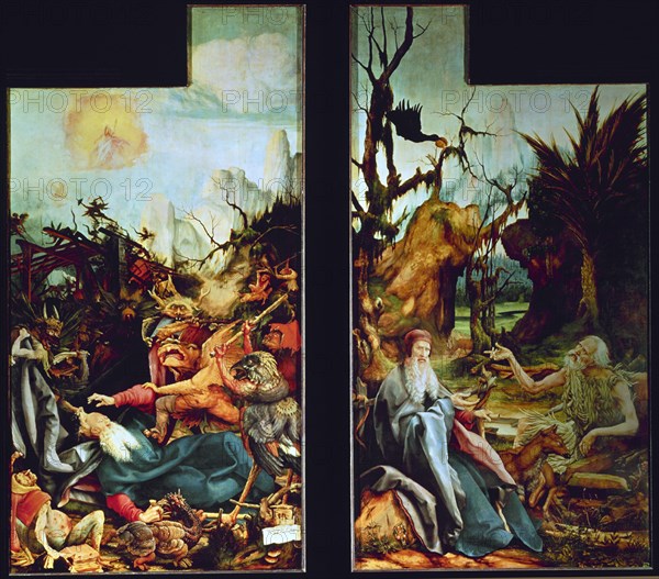 Grünewald, Retable d'Issenheim - Détail - La Tentation de Saint-Antoine