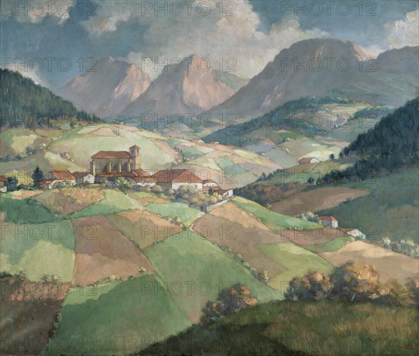 URRUTIA GENARO 1893/1965
VISTA DE PUEBLO DE ECHANO
MADRID, BANCO DE ESPAÑA-COLECCIÓN ARTE
MADRID