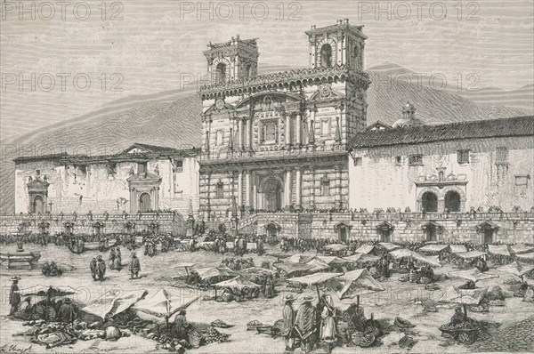 LITOGRAFIA S XIX-CATEDRAL Y PLAZA DE QUITO-ECUADOR-1885-

This image is not downloadable. Contact us for the high res.