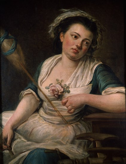 LEPICIE NICOLAS BERNARD 1735/84
LA HILADORA - S XVIII - O/L
ORLEANS, MUSEO BELLAS ARTES
FRANCIA

This image is not downloadable. Contact us for the high res.