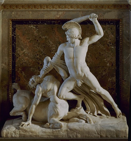 CANOVA ANTONIO 1757/1822
TESEO LUCHANDO CON EL CENTAURO - ESCULTURA EN MARMOL - 1804 - NEOCLASICISMO ITALIANO
VIENA, KUNSTHISTORISCHES MUSEUM
AUSTRIA