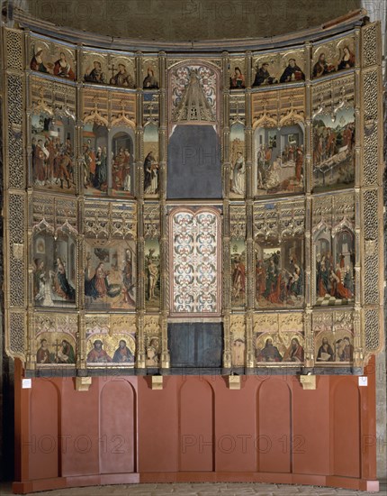 GALLEGO FERNANDO 1468/1507
INTERIOR - RETABLO MAYOR - S XV - GOTICO ESPAÑOL - ESTILO HISPANO-FLAMENCO
TORO, IGLESIA DE SAN LORENZO
ZAMORA

This image is not downloadable. Contact us for the high res.