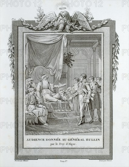 Audience given to General Hullin by the Dey of Algiers