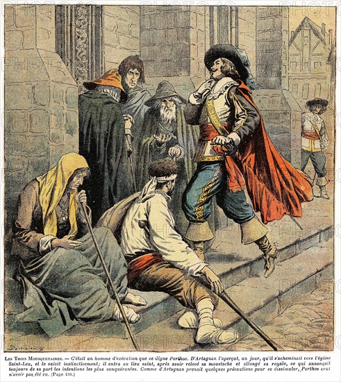 Illustration in 'The Three Musketeers'