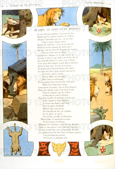 Illustration of La Fontaine's Fables