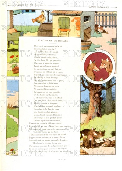 Illustration of La Fontaine's Fables