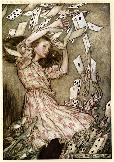 Alice in Wonderland illustration by Arthur Rackham