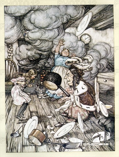 Alice in Wonderland, illustration by Arthur Rackham