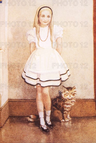 Alice in Wonderland, illustration by Gwynedd Hudson