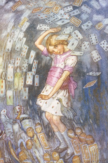 Alice in Wonderland, illustration by A.E. Jackson