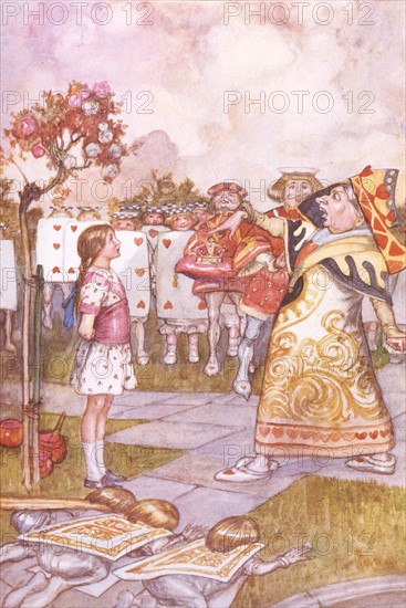 Alice in Wonderland, illustration by A.E. Jackson