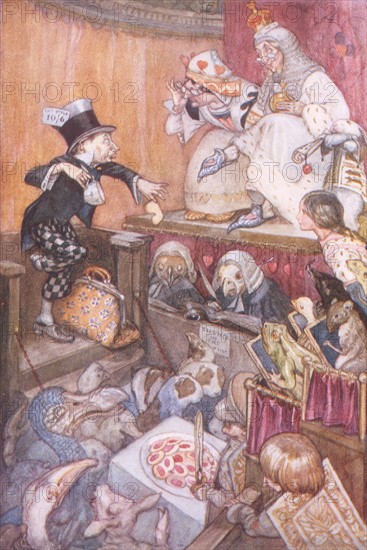 Alice in Wonderland, illustration by A.E. Jackson