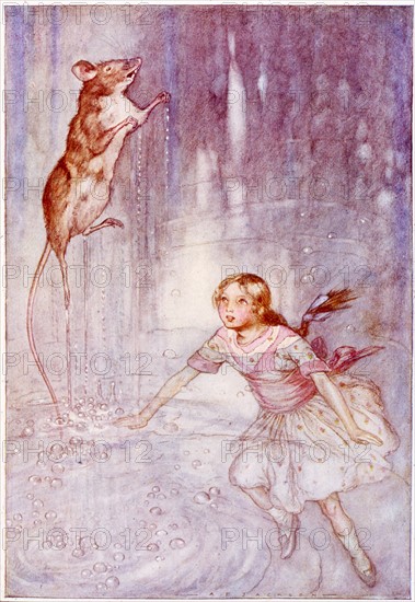 Alice in Wonderland, illustration by A.E. Jackson