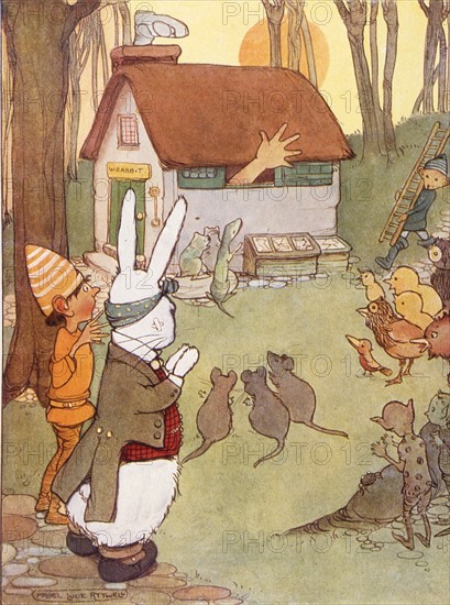 Alice au pays des merveilles, illustration de Mabel Lucie Attwell