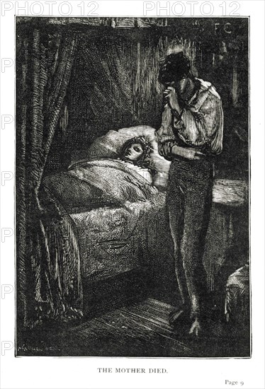 Illustration of "Toilers of the Sea", by Victor Hugo