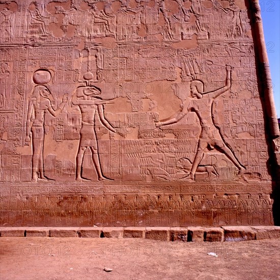 Esna, Bas-relief from the temple façade