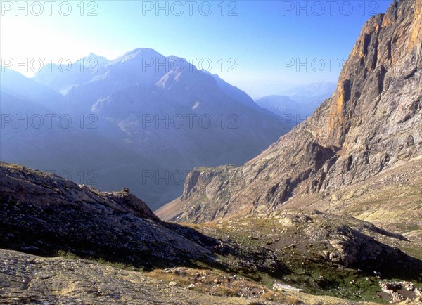 View from Grangettes Pass towards the Chambran valley