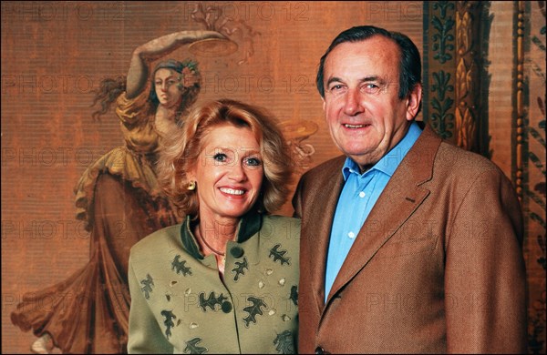 09/00/1998. EXCLUSIVE: Close up Daniel Ceccaldi and his wife Laurence.