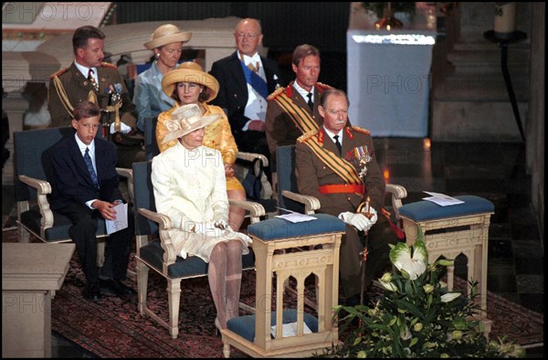 06/23/2000. Royal mass during the national day in Luxemburg.