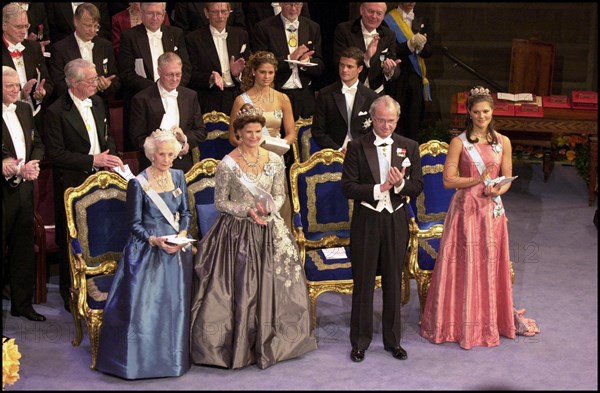 12/10/2000. Sweden Royal Family at the Nobel Ceremony.