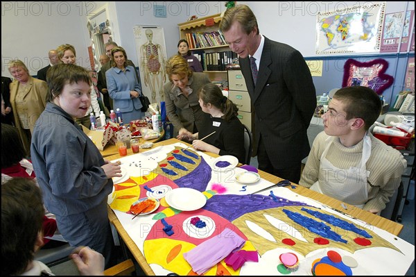 03/05/2002. Grand Duke Henry and Maria Teresa of Luxembourg