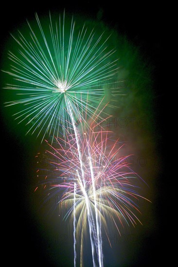 Colorful fireworks.